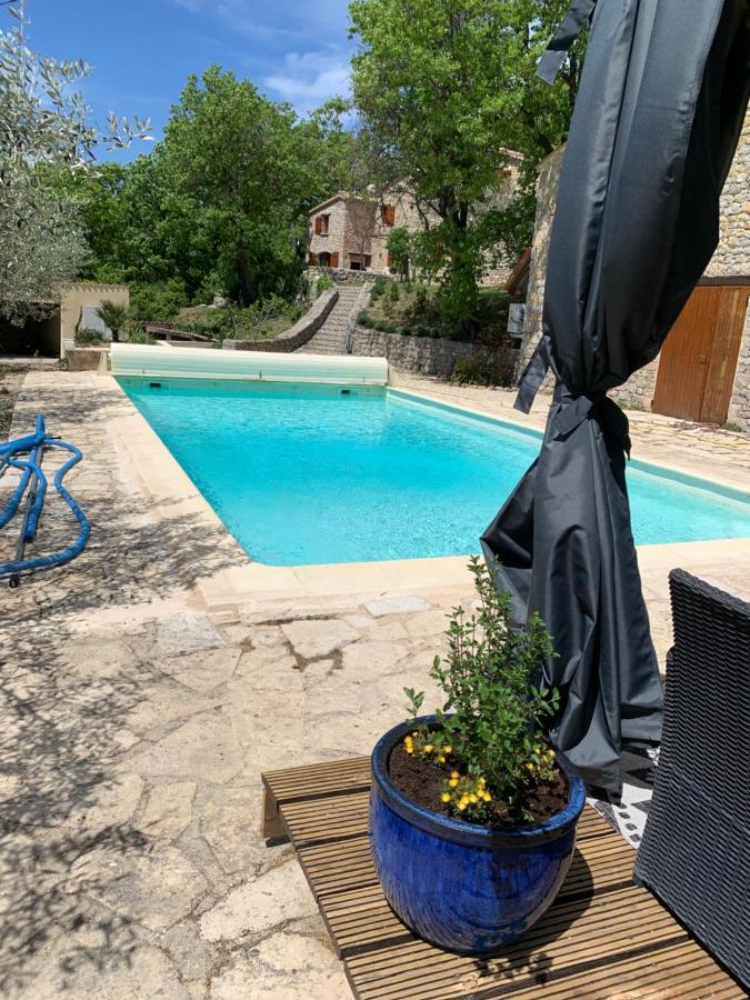 Font Nouvelle Maison De Charme Drome Provencale, 6 Ou 10 Personnes Avec Piscine Plaisians Luaran gambar