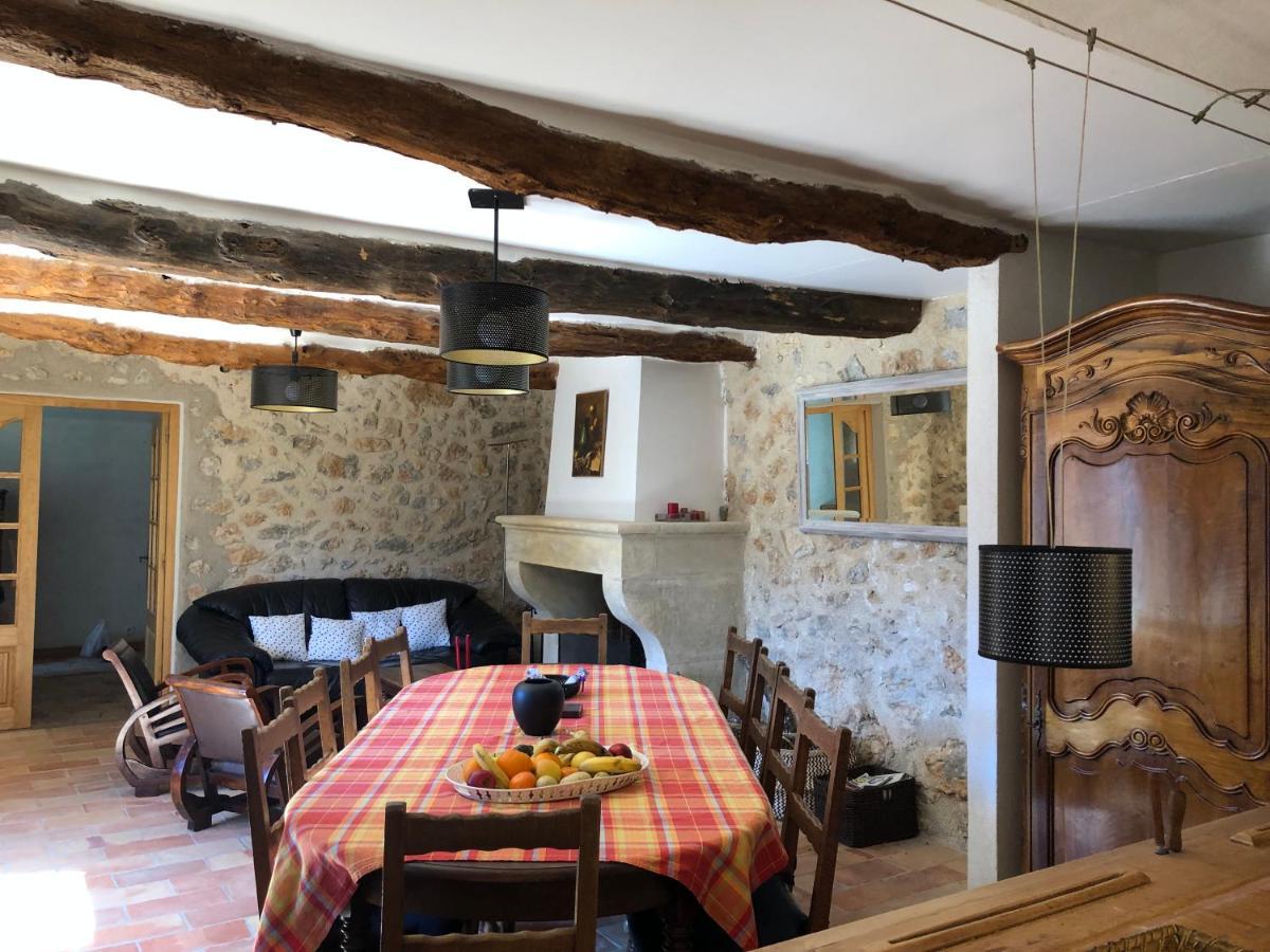 Font Nouvelle Maison De Charme Drome Provencale, 6 Ou 10 Personnes Avec Piscine Plaisians Luaran gambar